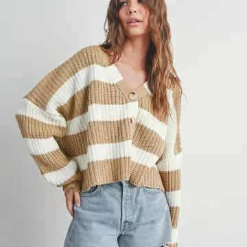 Mila Striped Cardigan