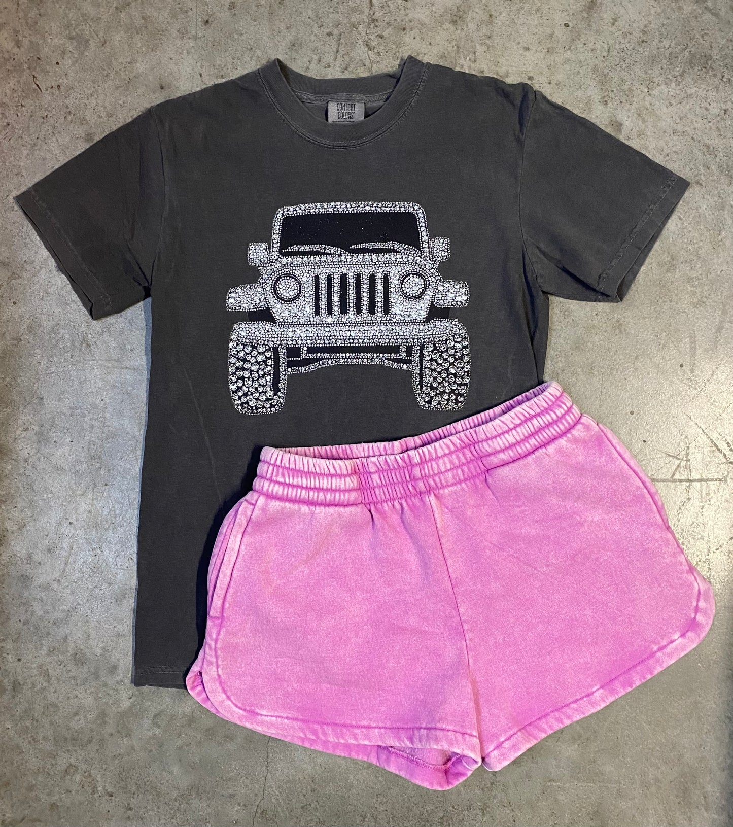 Rhinestone Jeep Tee