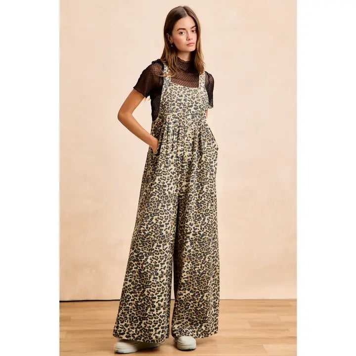 Lizzie Leopard Overalls