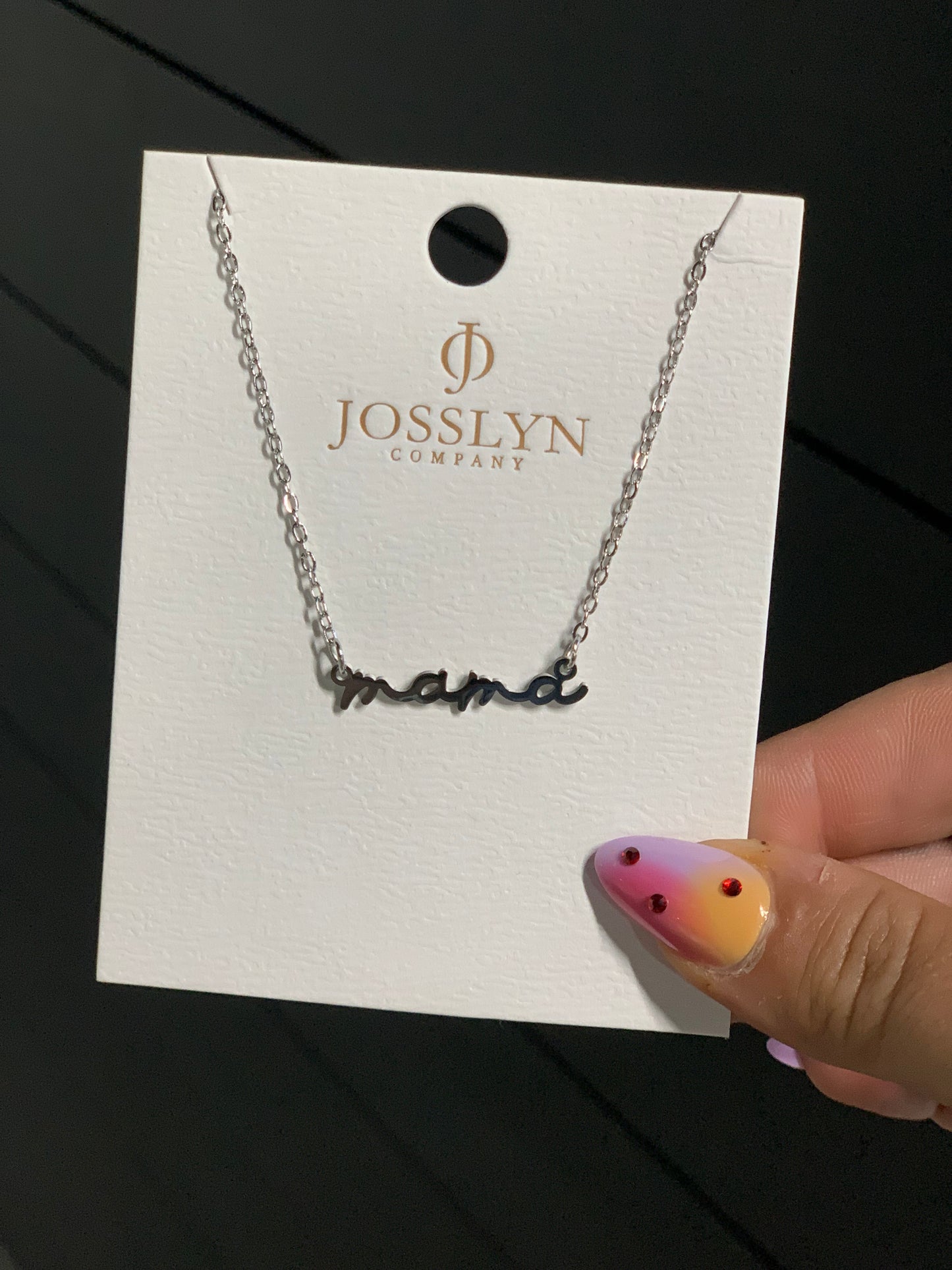 Silver Mama Necklace