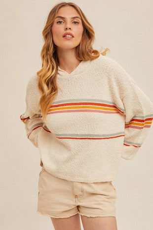 Nikki Striped Sweater Hoodie