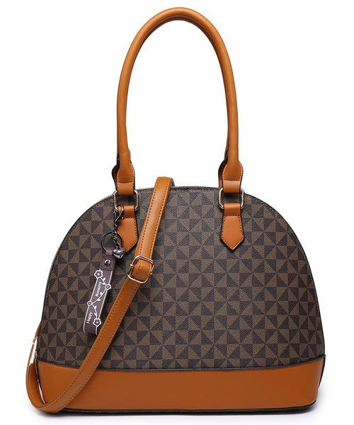 Dome Tote Bag in Brown