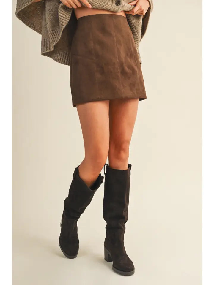 Isabella Suede Mini Skirt