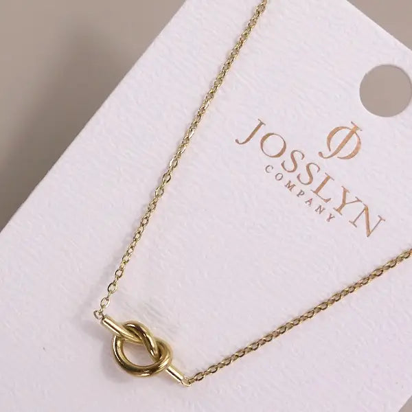 Gold Knotted Necklace