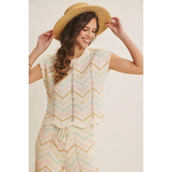 Easy Statement Elevated Chevron Sweater