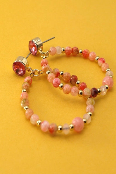 Teardrop Beaded Earrings