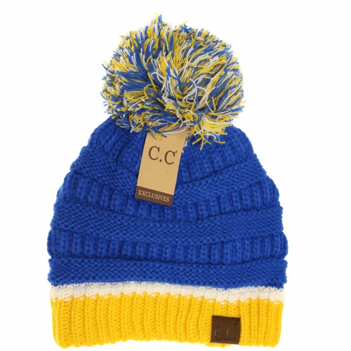 Blue & Gold Beanie