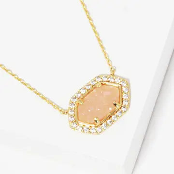 Kendra Druzy Gold Necklace