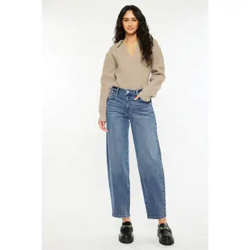 Kate High Rise Barrel Jeans