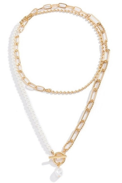 Pearl double layer Necklace