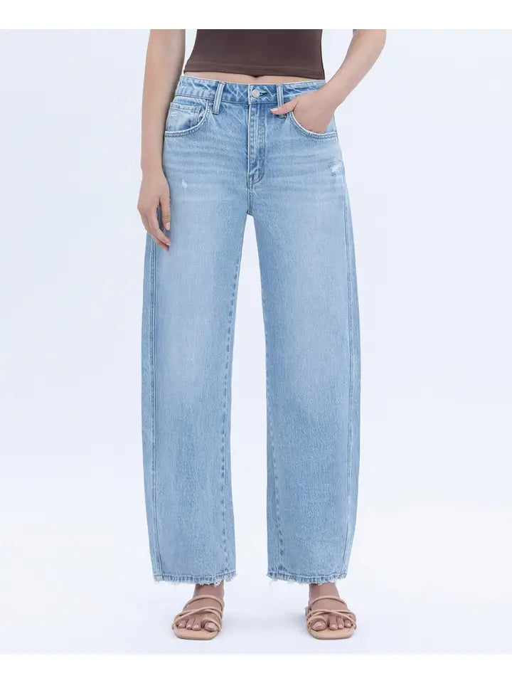 Vanessa Cropped Barrel Jeans