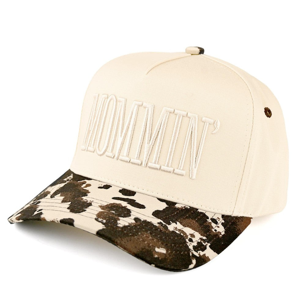 Mommin Cow Print Hat