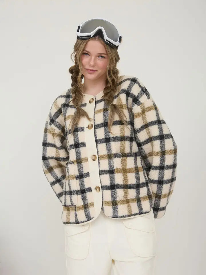 Claire Plaid Jacket