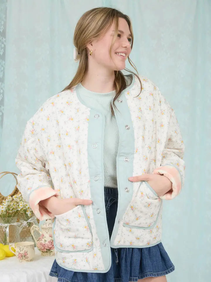 Marilyn Floral Quilted Jacket