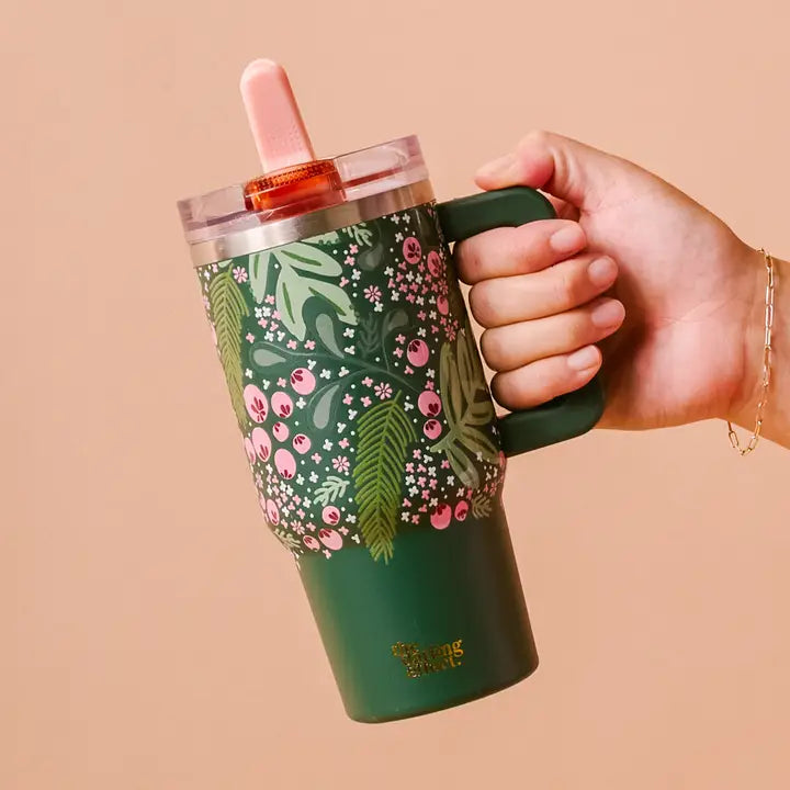 20 oz Flip Straw Tumbler in Jolly Sprig