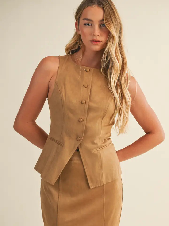 Wrenley Suede Vest