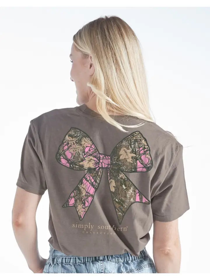 Simply Southern Camo Bow Tee