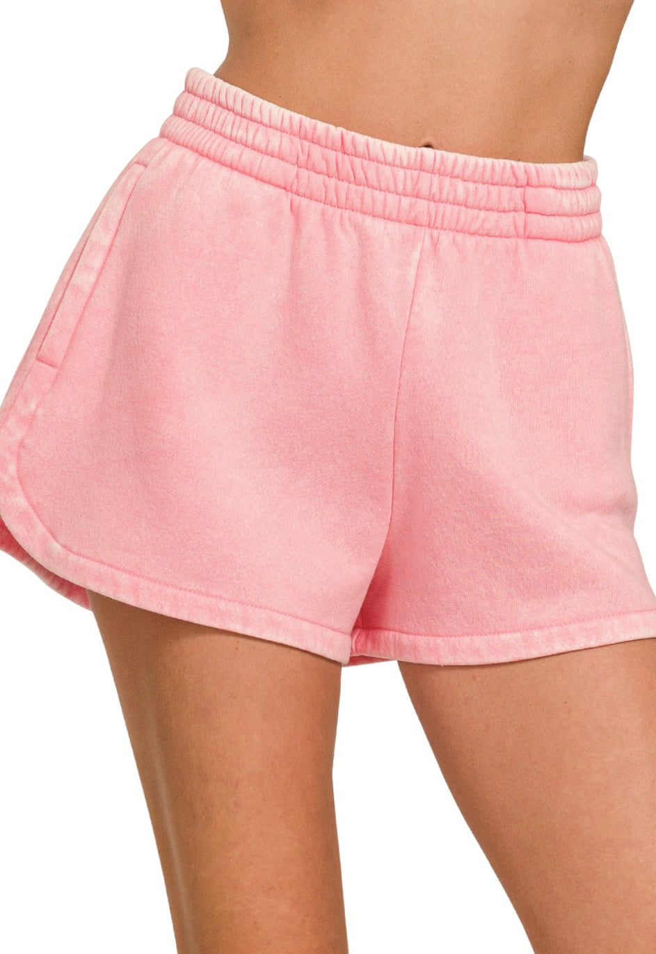 Allie Luxe Comfort Shorts in Dark Pink