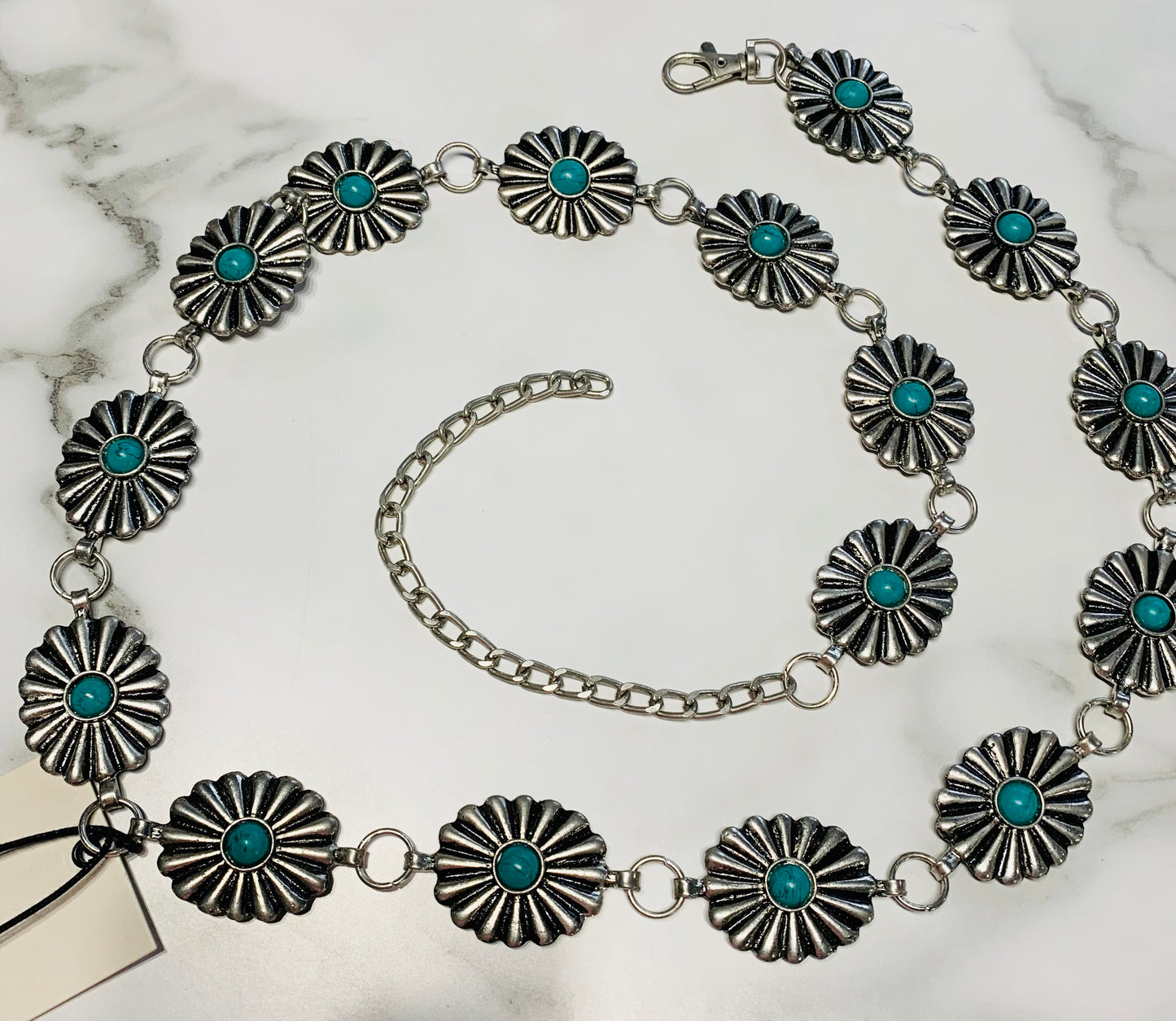 Myra Turquoise Concho Belt