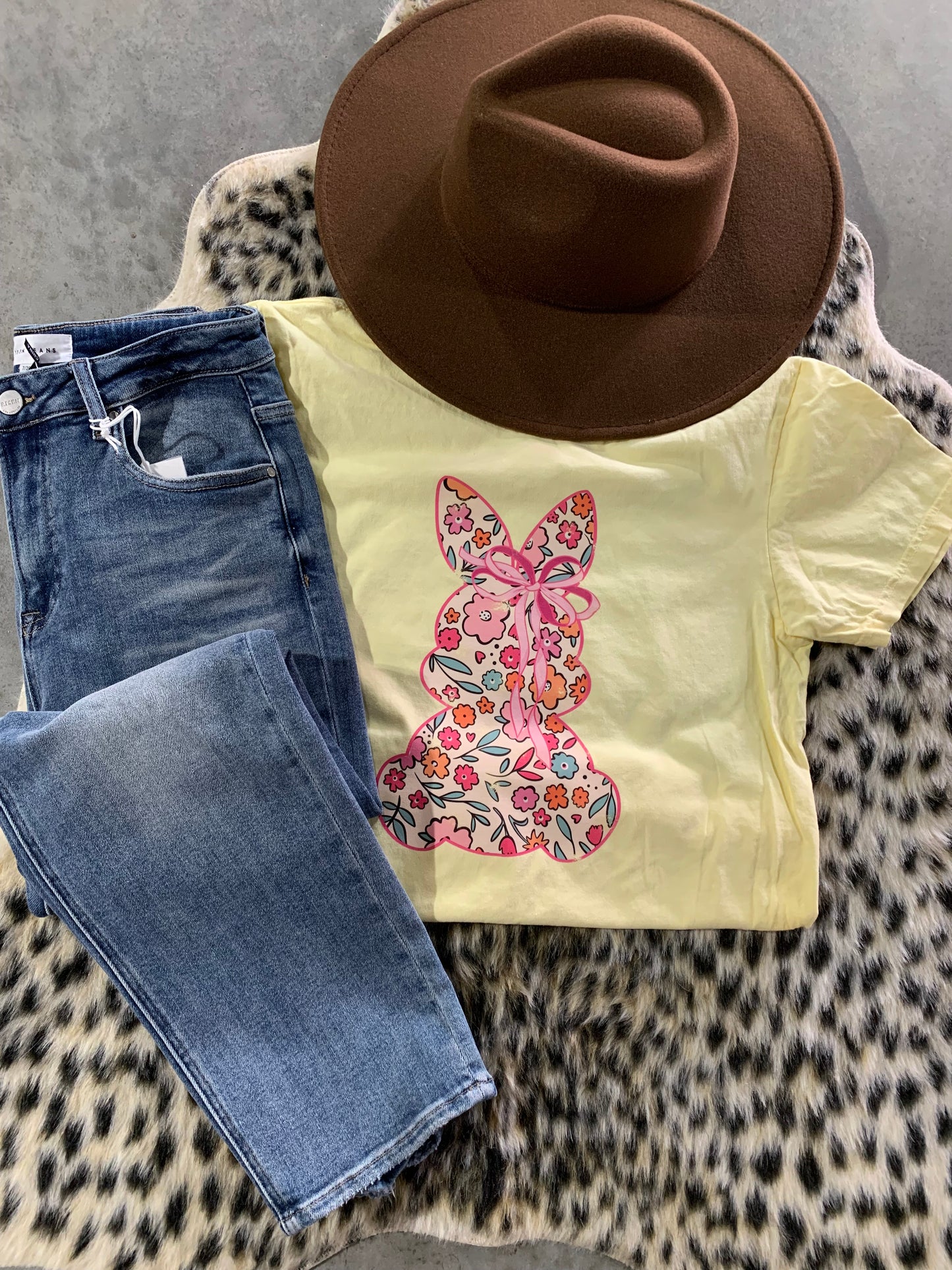 Floral Bunny Tee