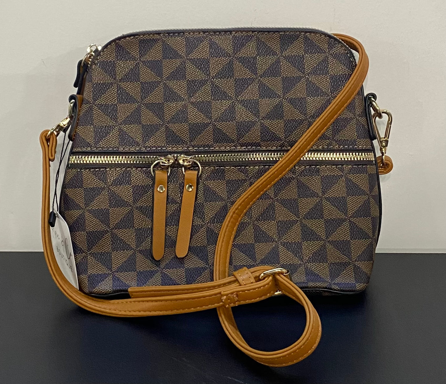 Statement Crossbody in Brown