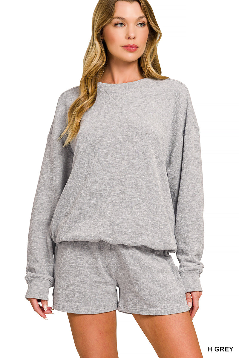 Kimari Two Piece Set in Heather Grey
