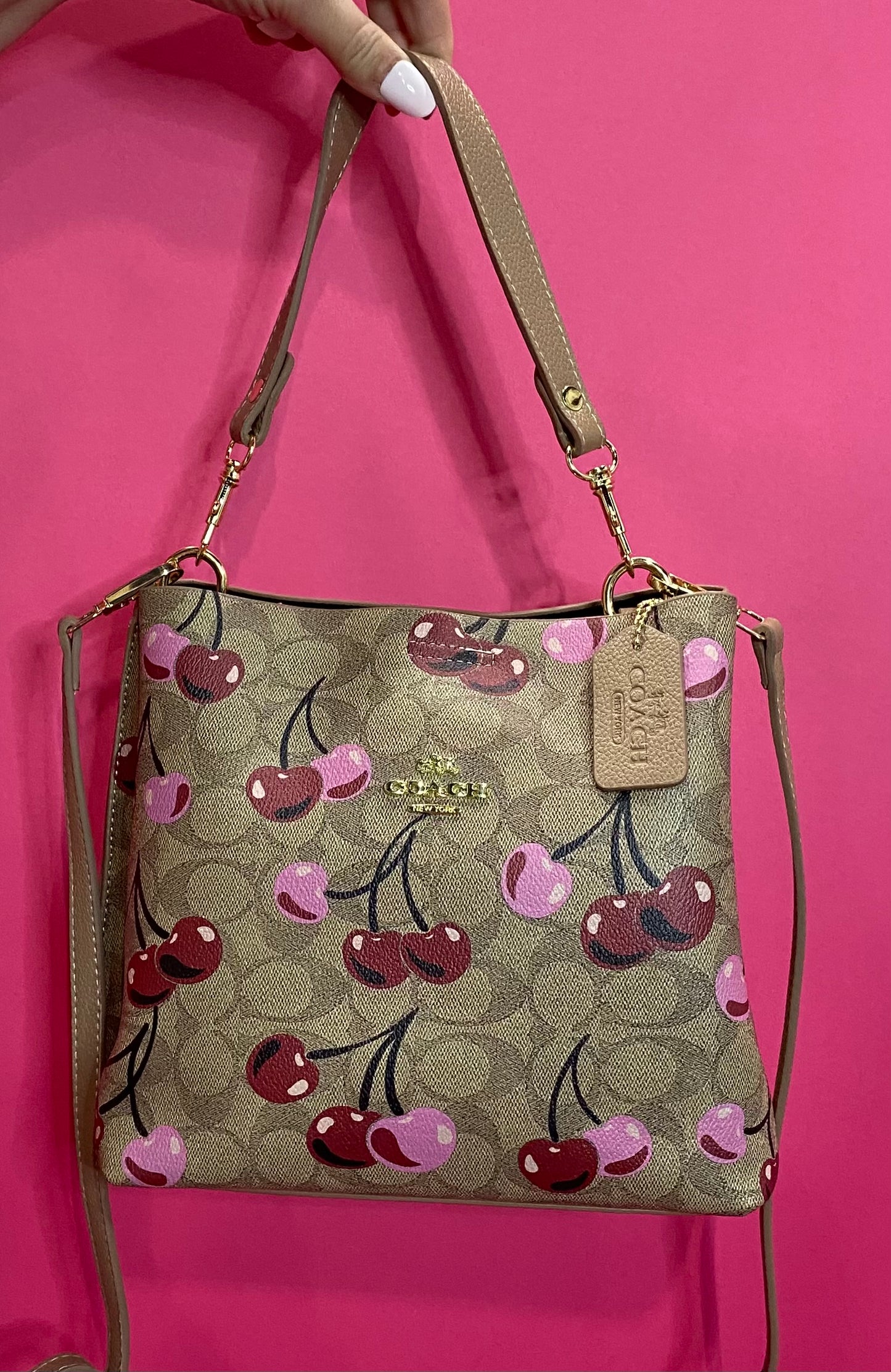 Cherry "C" Tote Bag