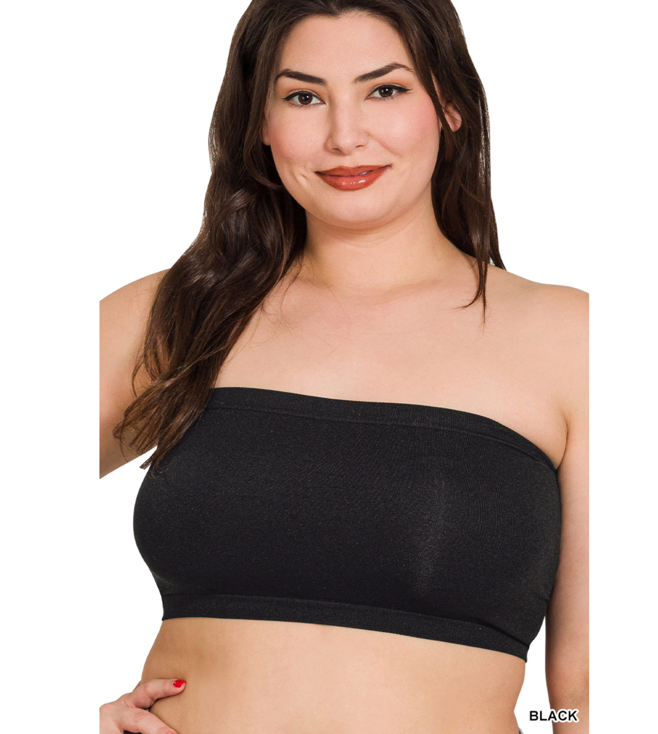 Bailey Seamless Bando in Black