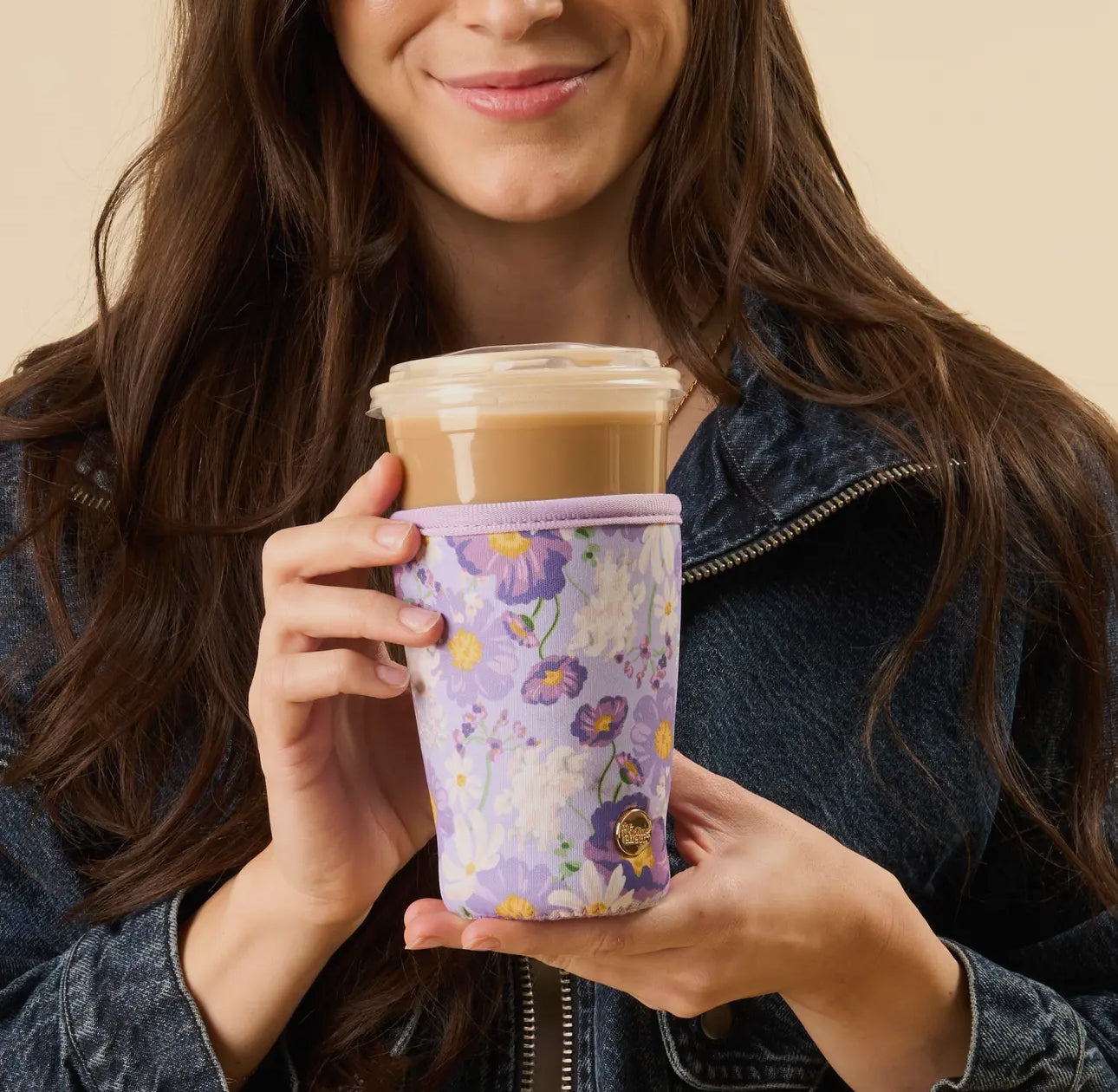 The Darling Effect Drink Sleeve in Bouquet Beauty Purple