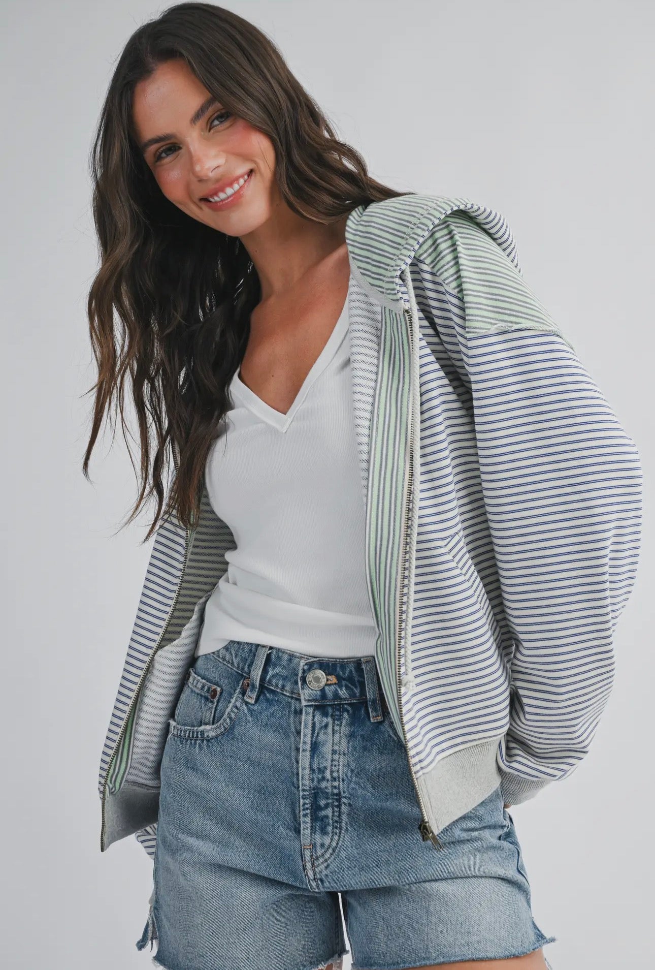 Striped Athletic Jacket