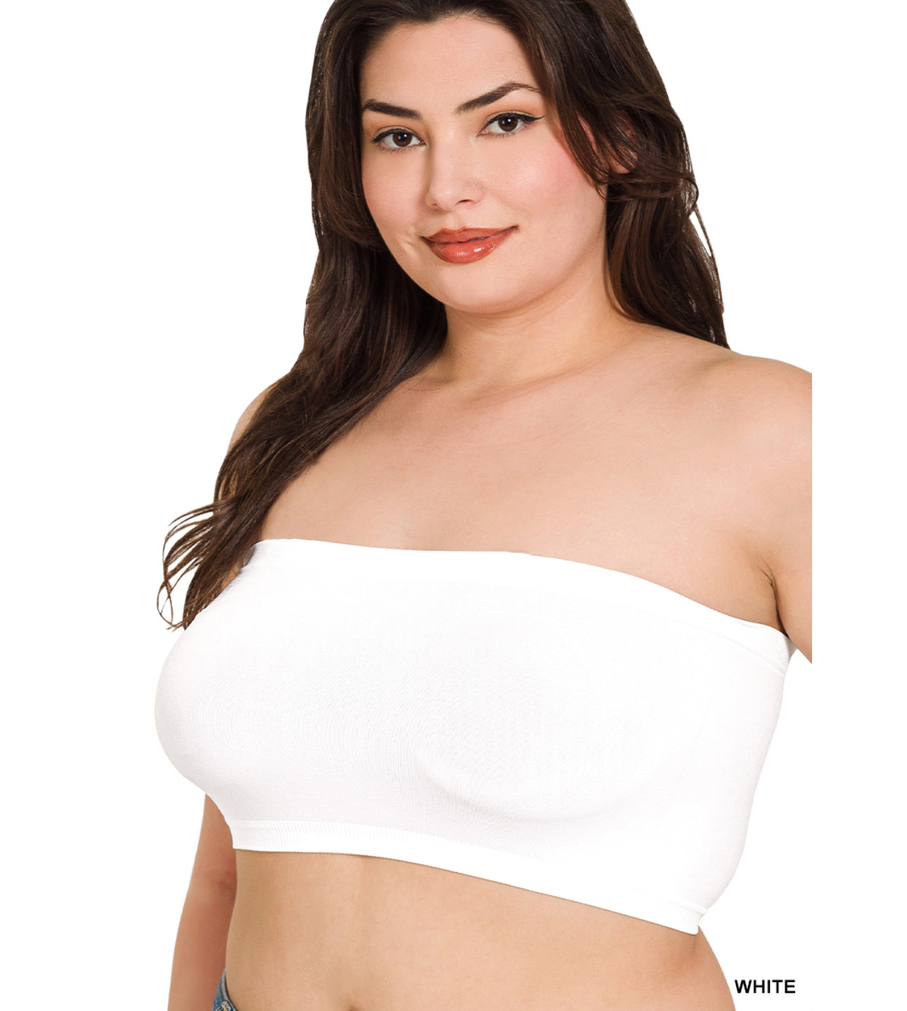 Bailey Seamless Bando in White