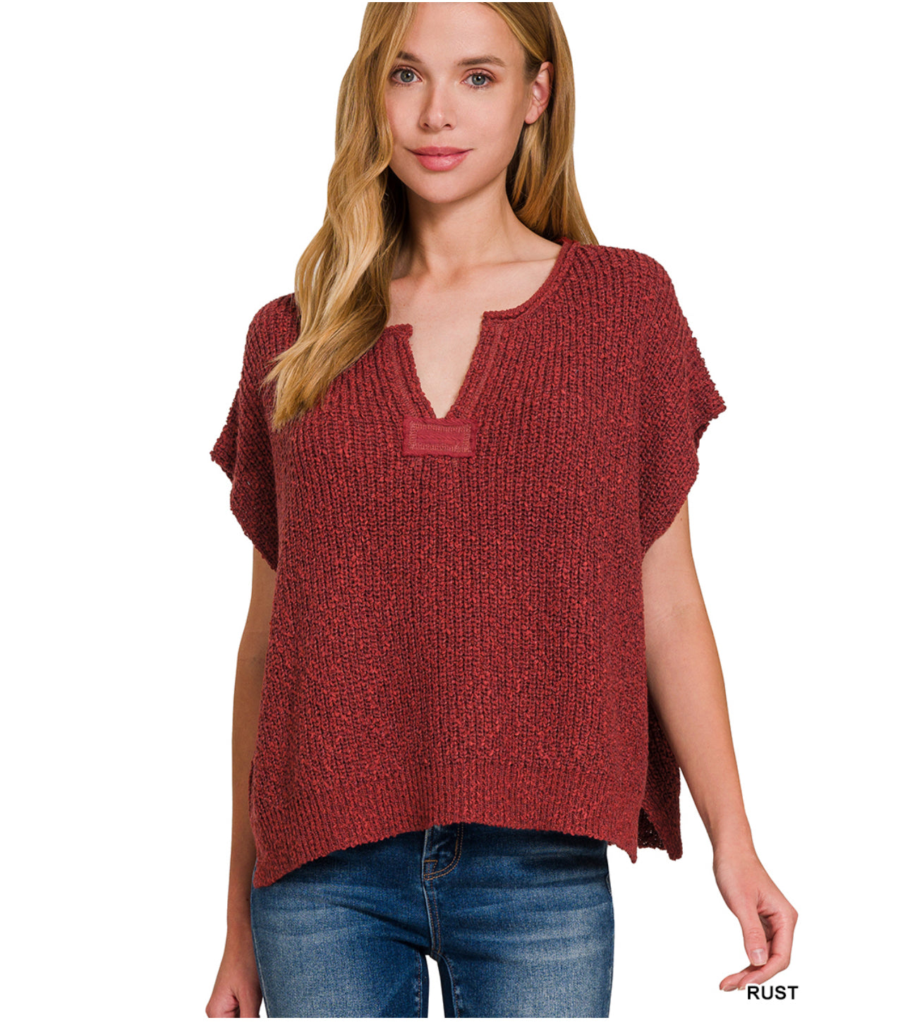 Teah Knit Top in Rust