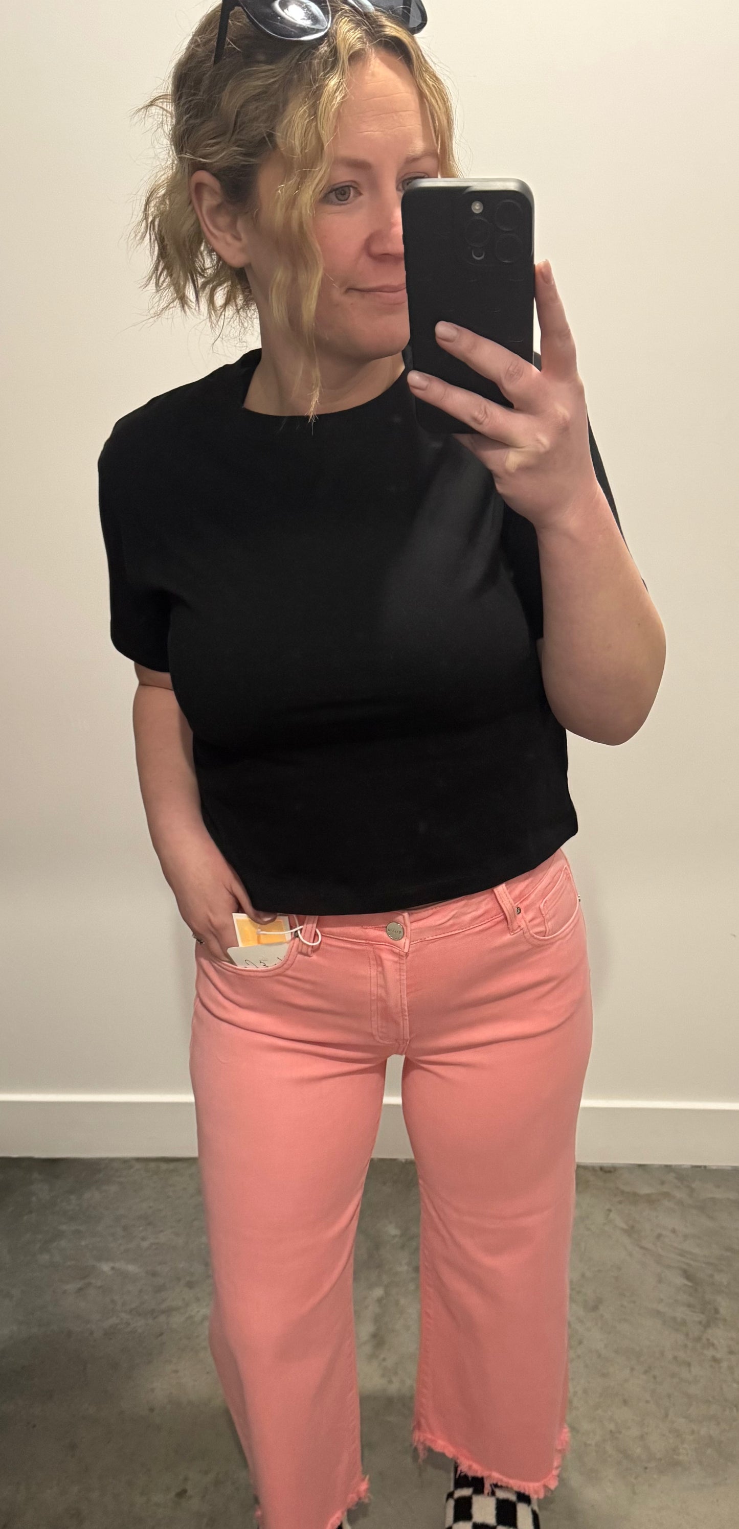 Raine High Rise Cropped Wide Leg Pants