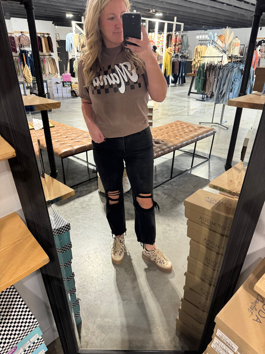 Checkered Mama Graphic Tee