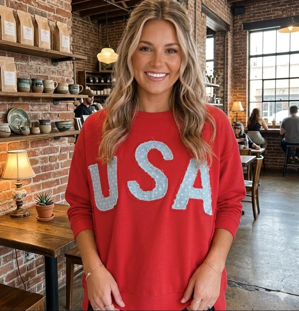 USA Patchwork Top