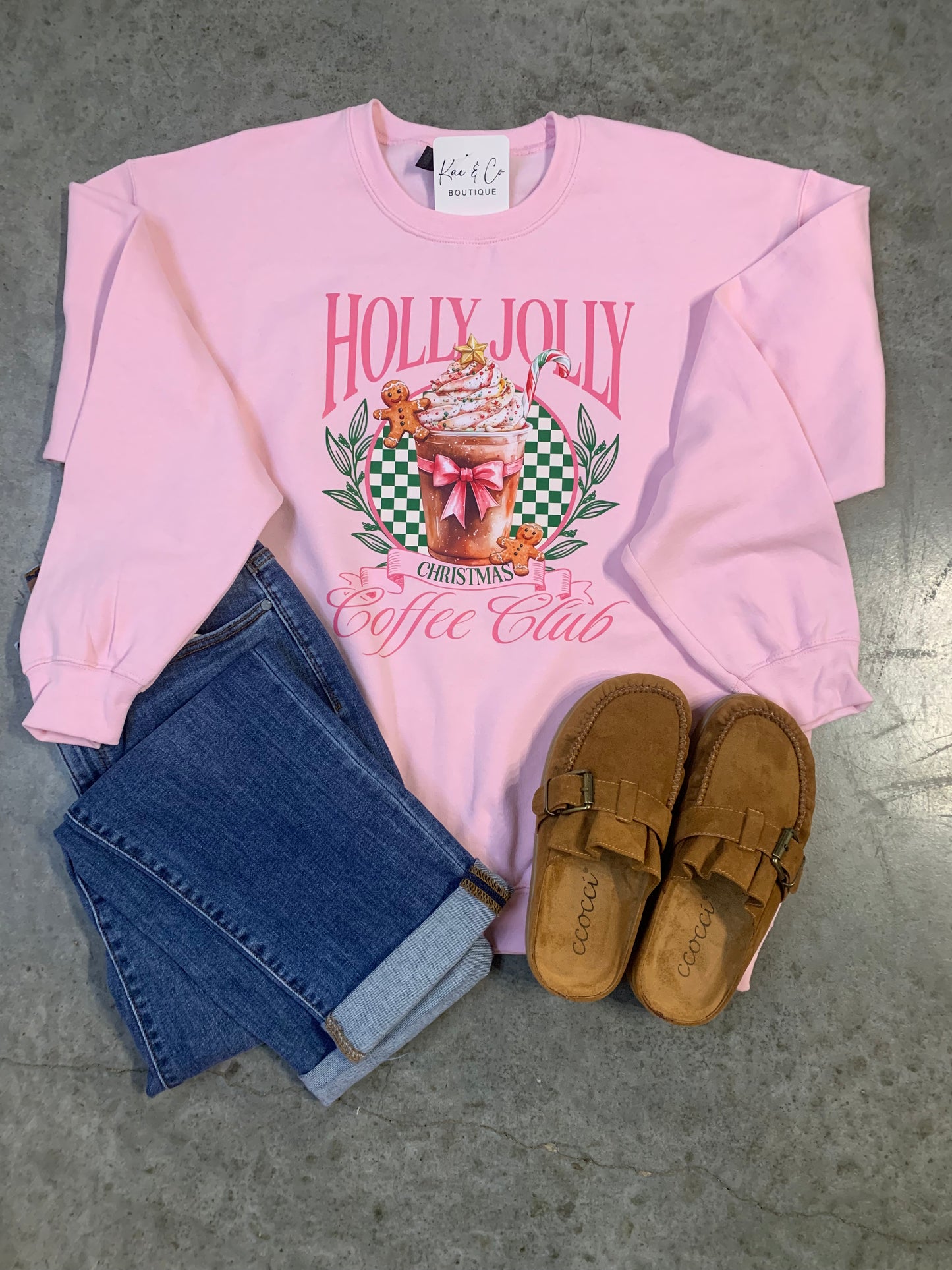 Holly Jolly Coffee Club Crew Final Sale