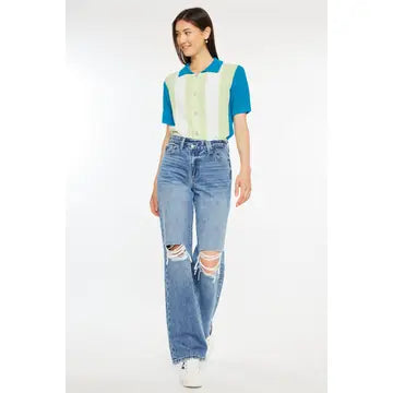 Klara High Rise Straight Denim