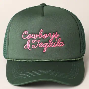Cowboys & Tequila Hat in Green