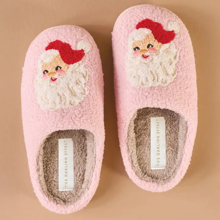 Santa Fuzzy Slippers Final Sale