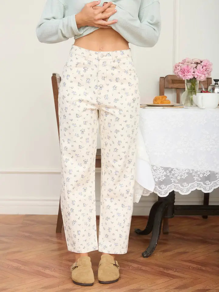 Leni Floral Denim Jeans