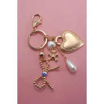Preppy Bag Charm in Blue
