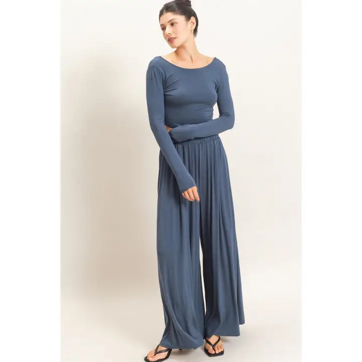 Chelsie Casual Set in Midnight Blue