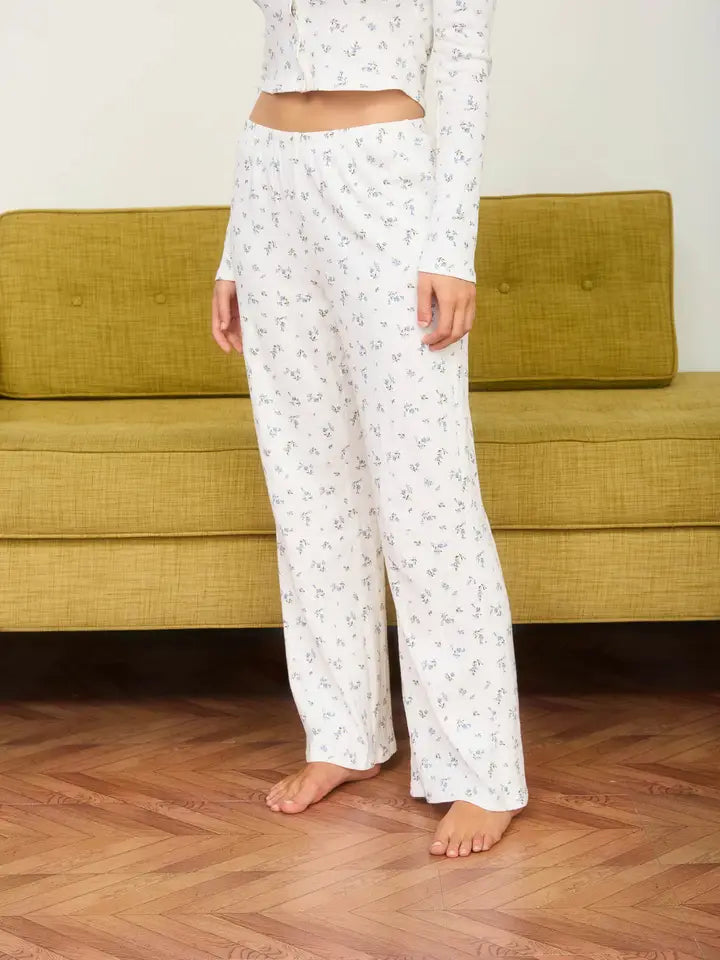 Gracie Floral Knit Pants