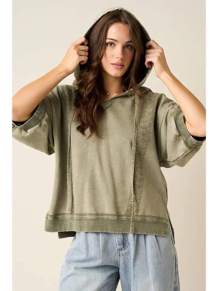 Landry Short Sleeve Hoodie