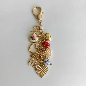 Preppy Bag Charm in Pearl