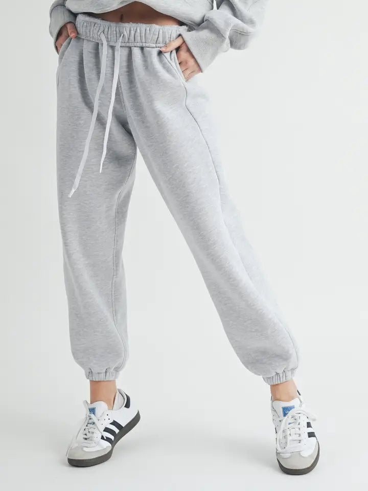 Rani Joggers in Heather Grey