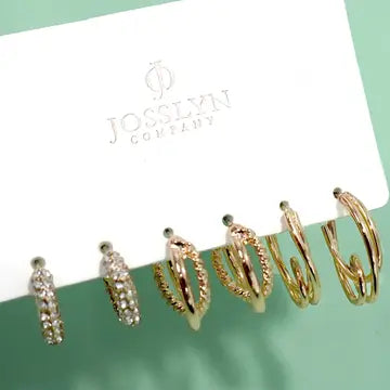 Gold Elevated Basics Earring Set
