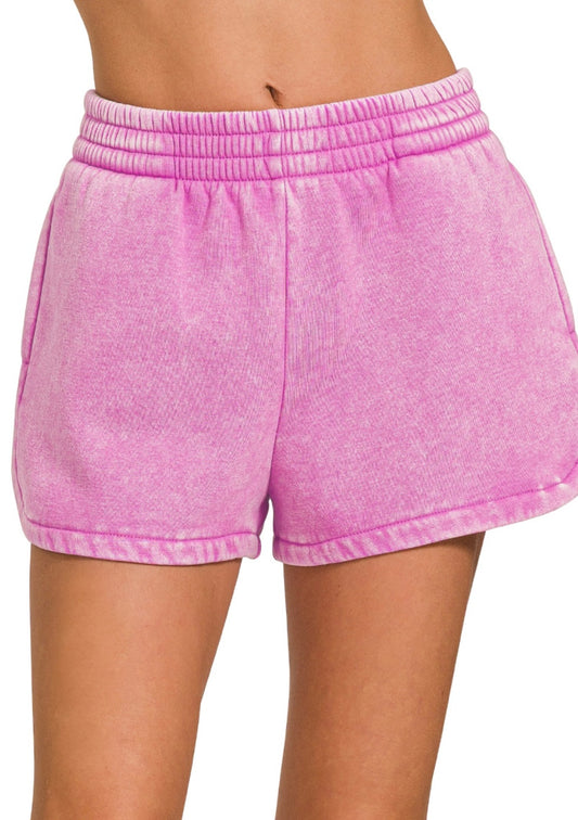 Allie Luxe Comfort Shorts in Mauve