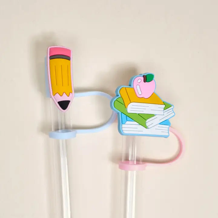 Straw Topper Set in Pencil Me In