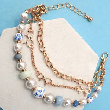 Porcelain Pearl Bracelet